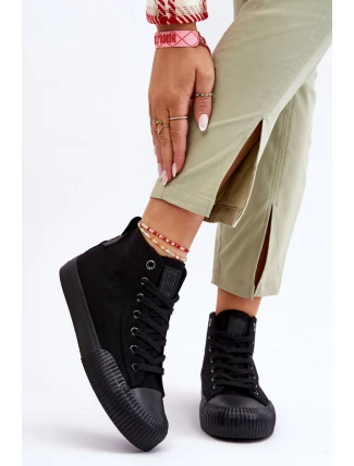 Dámské vysoké tenisky Big Star Fabric LL274444 Černé