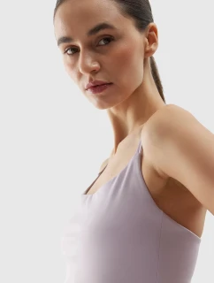 Dámský crop top na jógu z recyklovaných materiálů 4F - fialový