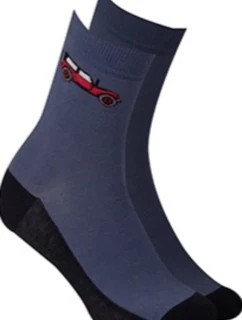 CHLAPECKÉ VZOROVANÉ PONOŽKY 11-15 LET W018