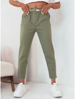 Dámské látkové kalhoty ERLON green FashionStreet UY2100 Dámské látkové kalhoty ERLON green FashionStreet UY2100
