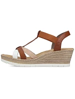 Hnědé dámské sandály na platformě Rieker 61995-81 Hnědé dámské sandály na platformě Rieker 61995-81