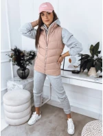 Dámská prošívaná vesta MARIN růžová FashionStreet TY3373 Dámská prošívaná vesta MARIN růžová FashionStreet TY3373