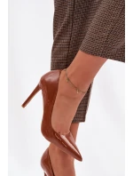 Lakované lodičky z eko kůže Camel Jonira
