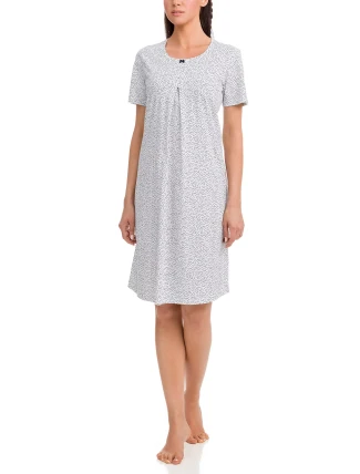 Dámská noční košile 12371-180 bílomodrá - Vamp Dámská noční košile 12371-180 bílomodrá - Vamp