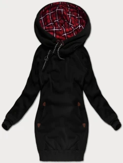 Černá dlouhá dámská mikina (AMG-738/1)