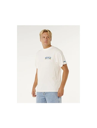 Pánské tričko RIP CURL Bells Pro 26 Event Tee, bílé