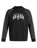 Pánská mikina Under Armour Rival Fleece Colorblock Hoodie black 6003958 001 pánská
