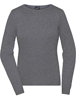 Daiber JN 1313 Dámský svetr s kulatým výstřihem 02.1313 grey heather Daiber JN 1313 Dámský svetr s kulatým výstřihem 02.1313 grey heather
