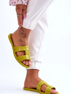 Módní veganské pantofle ZAXY JJ285261 zelená