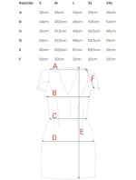M882 Žakárové mini šaty - černé