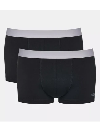 Pánské boxerky GO ABC 2.0 Hipster 2P - BLACK - černé 0004 - SLOGGI