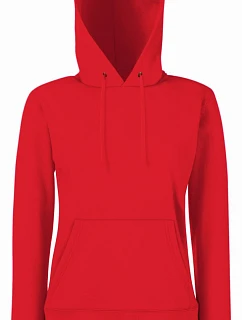 Fruit of the Loom Classic Lady-Fit Hooded Sweat Dámská mikina s kapucí 16.2038 red