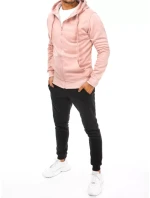 FashionStreet pánská růžovo-černá tepláková souprava AX0640