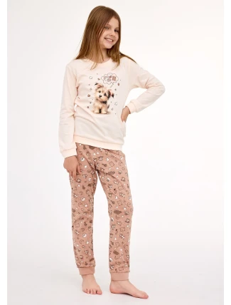 Cornette Young Girl pyžamo 592/193 Sweet Dog délka/r 134-164 Cornette Young Girl pyžamo 592/193 Sweet Dog délka/r 134-164