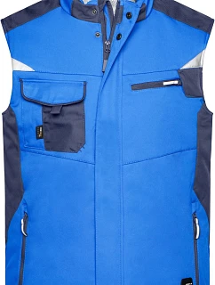 Daiber JN 825 Pracovní zimní softshellová vesta - Strong 02.0825 royal/navy