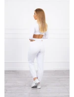 Sada s halenkou top bílá