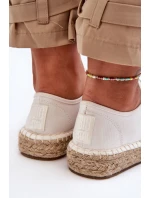 Šněrovací Espadryly Big Star LL274833 Bílé