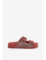 Voňavé Dámské Pantofle S Brilanty A Sponami Růžové ZAXY RR285025