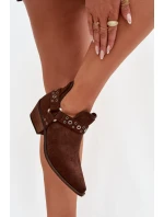 Dámské kotníkové boty s výřezy a pásky Vannessae