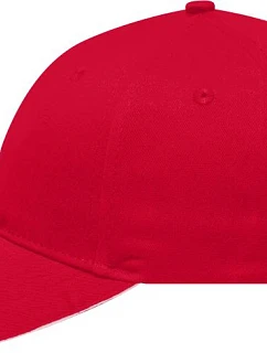 Daiber MB 6212 6 panelová sandwich kšiltovka 03.6212 red/white