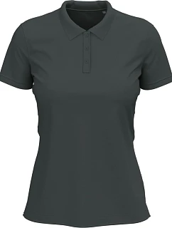 Stedman Stretch Polo Women Dámské elastické piqué polo z těžké bavlny 05.9740 slate grey