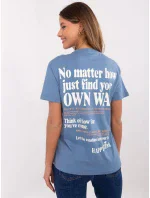 Tričko D12022AC02645G tmavě modré