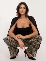 Kalhoty LK SP 509799.38 černé a béžové Kalhoty LK SP 509799.38 černé a béžové