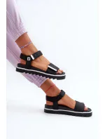 Dámské sandály na platformě Big Star Černá Dámské sandály na platformě Big Star Černá