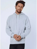 Pánská šedá mikina FashionStreet BX5019 Pánská šedá mikina FashionStreet BX5019