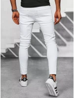 Pánské bílé džínové kalhoty FashionStreet UX3922