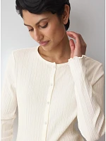 Versatile Rib Cardigan LSL - Silk White - TRIUMPH Silk White - TRIUMPH Versatile Rib Cardigan LSL - Silk White - TRIUMPH Silk White - TRIUMPH