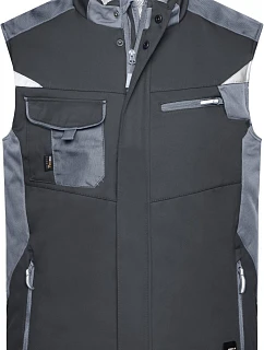 Daiber JN 825 Pracovní zimní softshellová vesta - Strong 02.0825 black/carbon