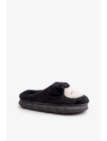 Teplé Kožešinové Pantofle Dámské Černé Jozelinetta