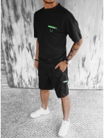 Pánská černá souprava FashionStreet AX0755