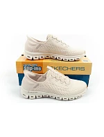 Skechers Glide-Step dámské tenisky comfort ecru Slip-ins dámské