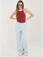 Kalhoty D80033BB62629L221 světle modré