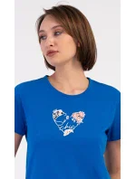 Dámské pyžamo kapri Květy Dámské pyžamo kapri Květy