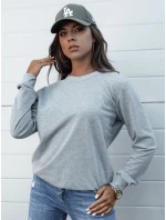 GLAMFLAIR dámská mikina světle šedá FashionStreet BY1315