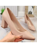 Dámské lodičky Sergio Leone v tělové barvě PB414