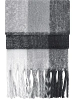 Beechfield B 494R Šála "Fluffy Check" 53.494R grey check Beechfield B 494R Šála "Fluffy Check" 53.494R grey check