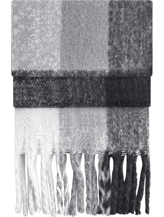 Beechfield B 494R Šála "Fluffy Check" 53.494R grey check Beechfield B 494R Šála "Fluffy Check" 53.494R grey check