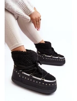 Dámské zateplené zimní sněhule černé Rohes