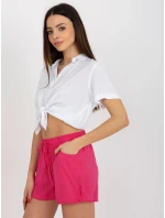 Dámské šortky D73760M61531KH fuchsiová - FPrice Dámské šortky D73760M61531KH fuchsiová - FPrice