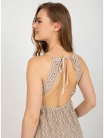 TW SK BI 8676 šaty.22 béžová TW SK BI 8676 šaty.22 béžová