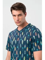 Vamp - Pohodlná pánská noční košile 18703 - Vamp Vamp - Pohodlná pánská noční košile 18703 - Vamp