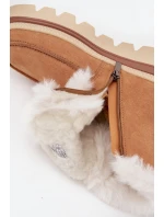 Dámské sněhule z přírodního semiše Lee Cooper – camel