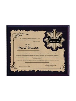 Plastový diplom s laminátovou rytinou Plastový diplom s laminátovou rytinou