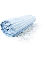 The One Towelling Hamam Sultan Hamam ručník "Sultan" 48.1019 light blue/white The One Towelling Hamam Sultan Hamam ručník "Sultan" 48.1019 light blue/white