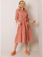 Šaty LK SK 508005.07P světle hnědá Šaty LK SK 508005.07P světle hnědá