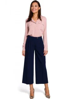 S139 Dámské kalhoty Cullotes - tmavě modré